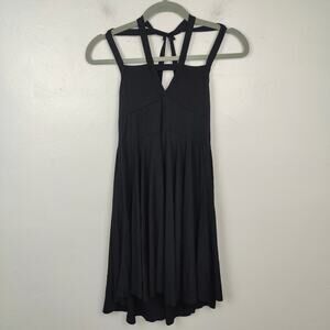 Killstar Black Strappy V-Neck Swing Dress